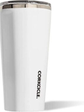 Corkcicle Classic Tumbler - Keeps Drinks Cold for 9 Hours 16 oz. GLOSS WHITE